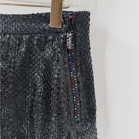 Queen of Sparkle Black Metallic Bubble Skirt size medium - Picture 4 of 9